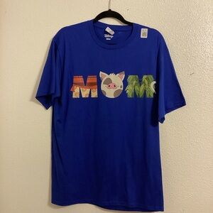 Disney Blue 'MOM' Graphic Tee